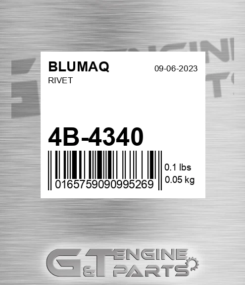 4B-4340 Rivet for BLUMAQ