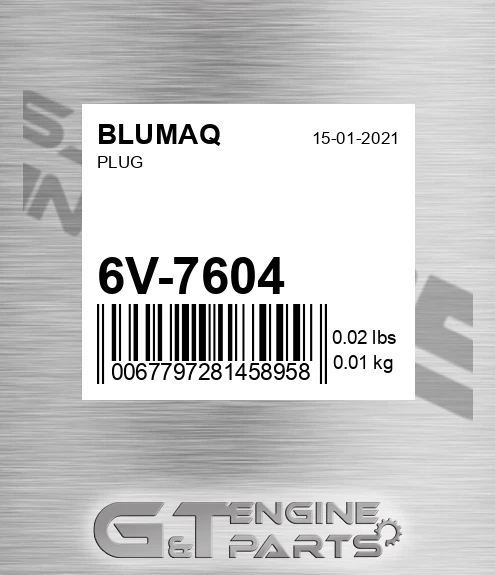 6V-7604 Plug for BLUMAQ