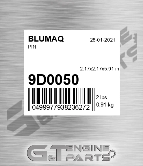 9D-0050 Pin for BLUMAQ