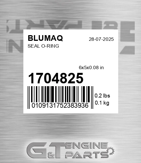 170-4825 Seal O-ring