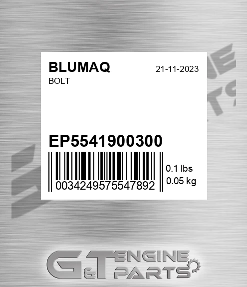 EP5541900300 Bolt for BLUMAQ