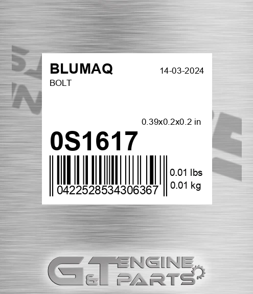 0S-1617 Bolt for BLUMAQ