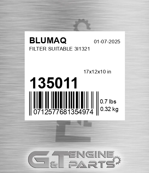 135011 Filter Suitable 3i1321