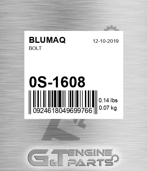 0S-1608 Bolt