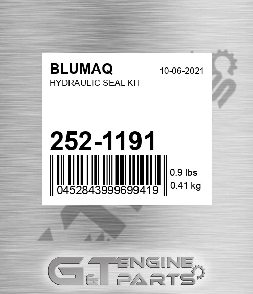 252-1191 Hydraulic Seal Kit for BLUMAQ