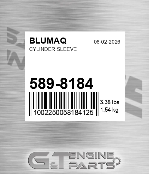 589-8184 Cylinder Sleeve for BLUMAQ