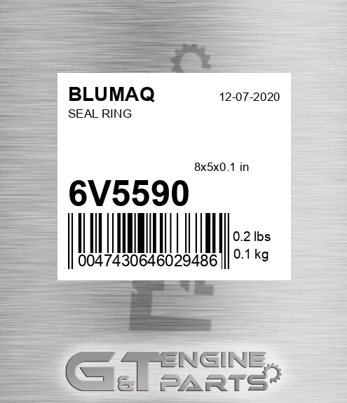 6V-5590 Seal Ring for BLUMAQ