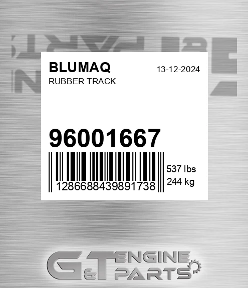 96001667 BLUMAQ Rubber Track
