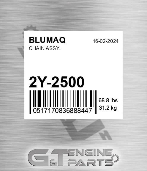 2Y-2500 Chain Assy. for BLUMAQ