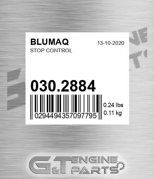 030.2884 Stop Control for BLUMAQ