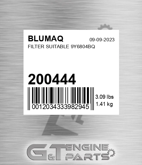 200444 BLUMAQ Filter Suitable 9y6804bq