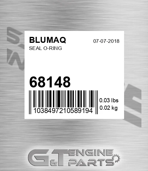 68148 Seal O-ring