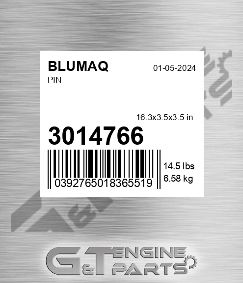 301-4766 BLUMAQ Pin