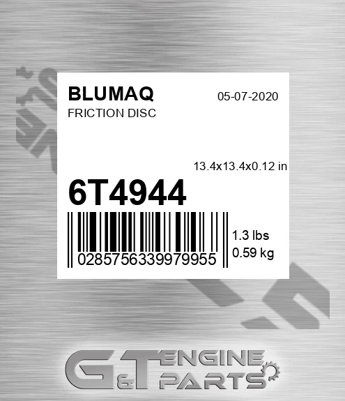 6T-4944 Friction Disc for BLUMAQ