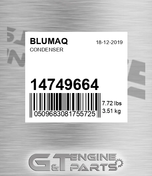 14749664 Condenser for BLUMAQ