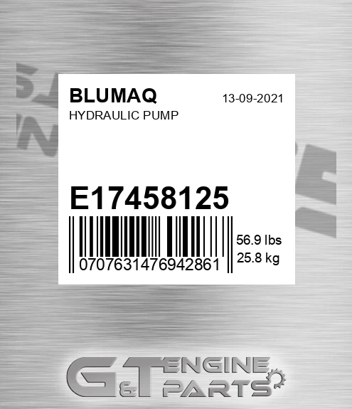E17458125 Hydraulic Pump for BLUMAQ