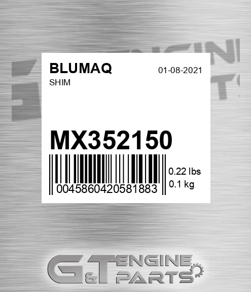 MX352150 BLUMAQ Shim