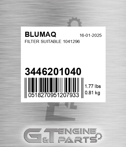 3446201040 Filter Suitable 1041296