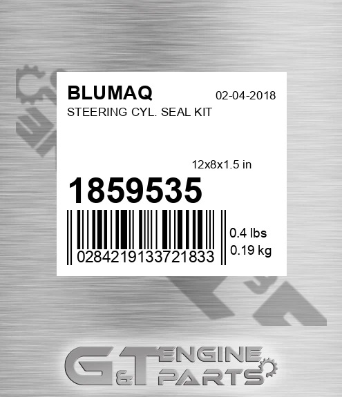 185-9535 Steering Cyl. Seal Kit for BLUMAQ
