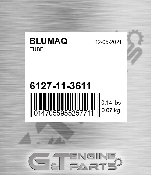 6127-11-3611 Tube for BLUMAQ