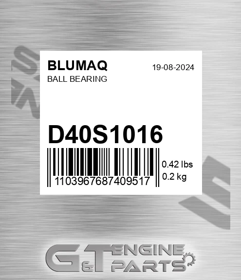 D40S1016 Ball Bearing for BLUMAQ