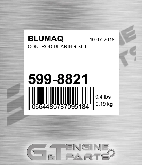 599-8821 Con. Rod Bearing Set for BLUMAQ