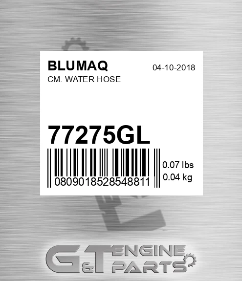 77275GL Cm. Water Hose for BLUMAQ