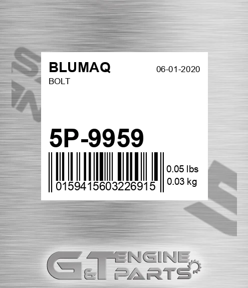5P-9959 Bolt for BLUMAQ