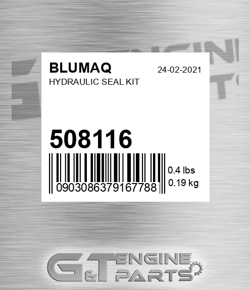 508116 Hydraulic Seal Kit