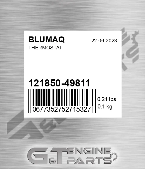 121850-49811 Thermostat for BLUMAQ