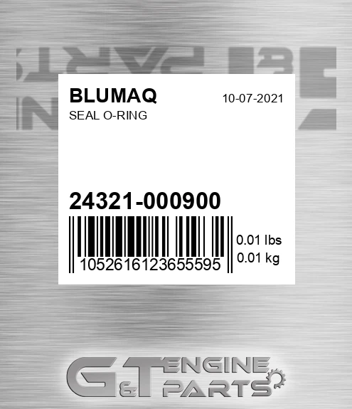 24321-000900 Seal O-ring for BLUMAQ