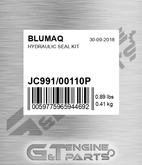JC991/00110P Hydraulic Seal Kit for BLUMAQ