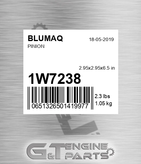 1W-7238 Pinion for BLUMAQ