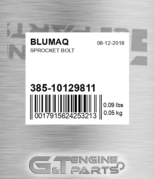 385-10129811 Sprocket Bolt for BLUMAQ