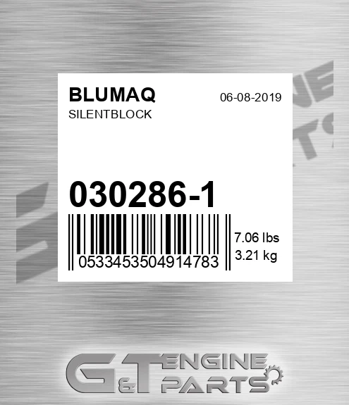 030.286/1 Silentblock for BLUMAQ
