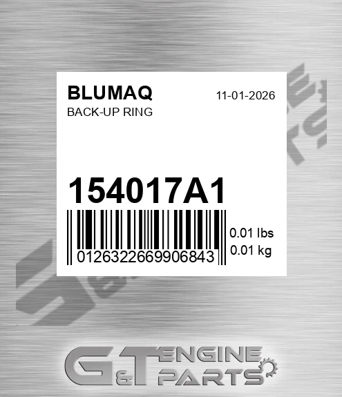 154017A1 BLUMAQ Back-up Ring