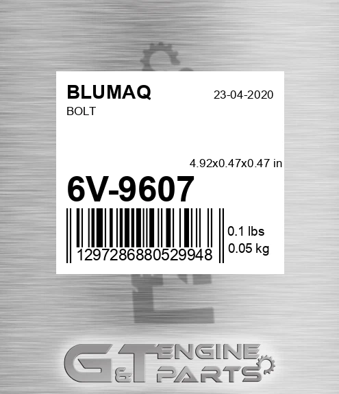 6V-9607 Bolt for BLUMAQ