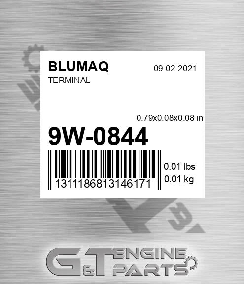 9W-0844 Terminal for BLUMAQ