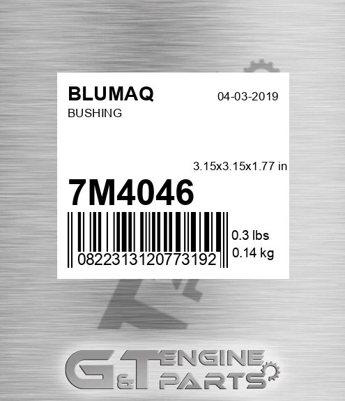 7M-4046 Bushing for BLUMAQ