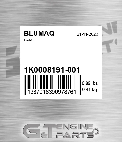 1K0 008 191-001 Lamp for BLUMAQ
