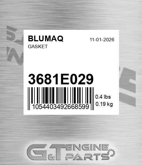 3681E029 Gasket for BLUMAQ