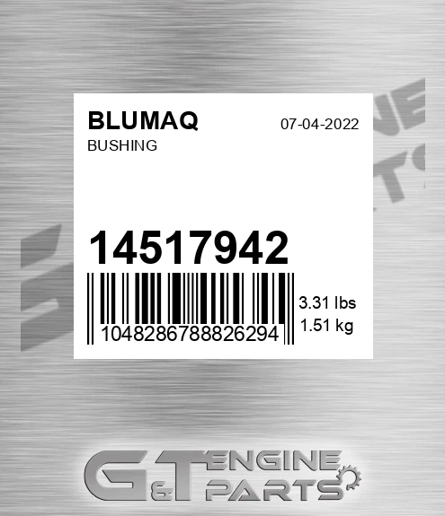 14517942 Bushing for BLUMAQ