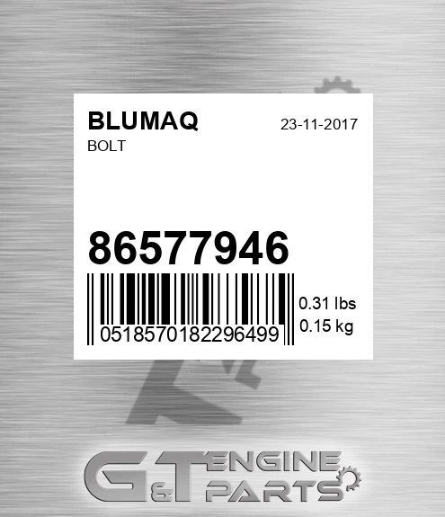 86577946 BLUMAQ Bolt