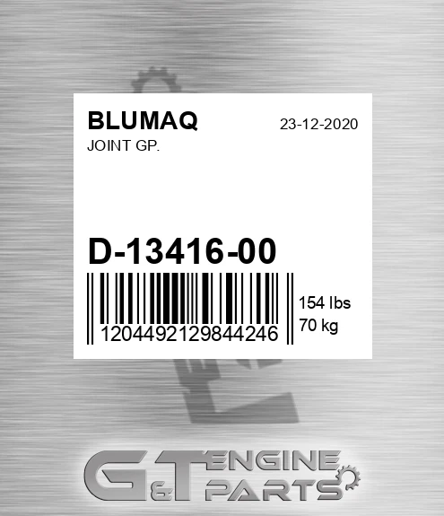 D-13416-00 Joint Gp.