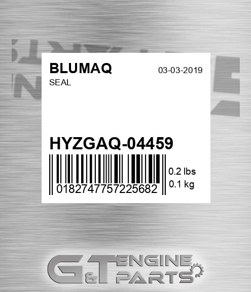 HYZGAQ-04459 Seal for BLUMAQ