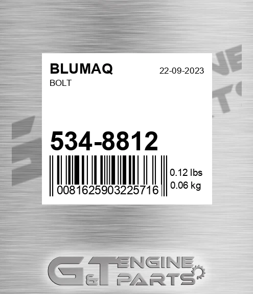 534-8812 Bolt for BLUMAQ