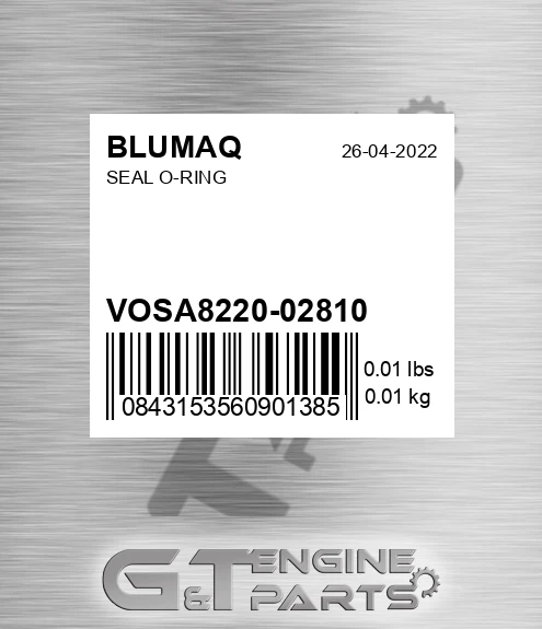 VOSA8220-02810 Seal O-ring for BLUMAQ