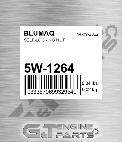 5W-1264 Self-locking Nut for BLUMAQ