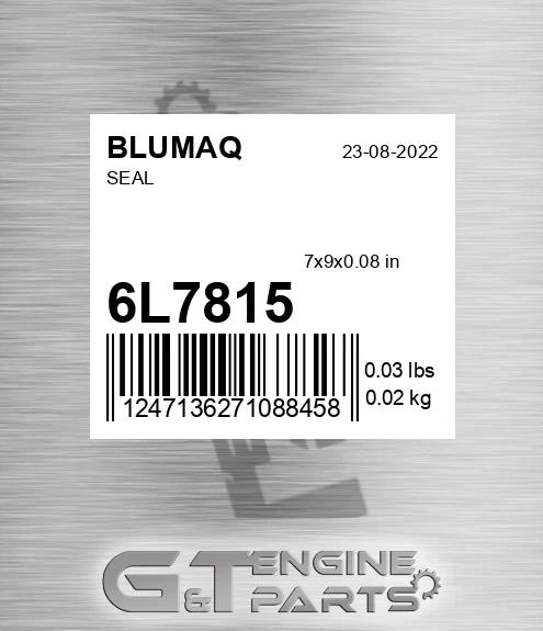 6L-7815 Seal for BLUMAQ