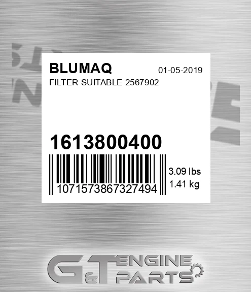 1613800400 Filter Suitable 2567902 for BLUMAQ